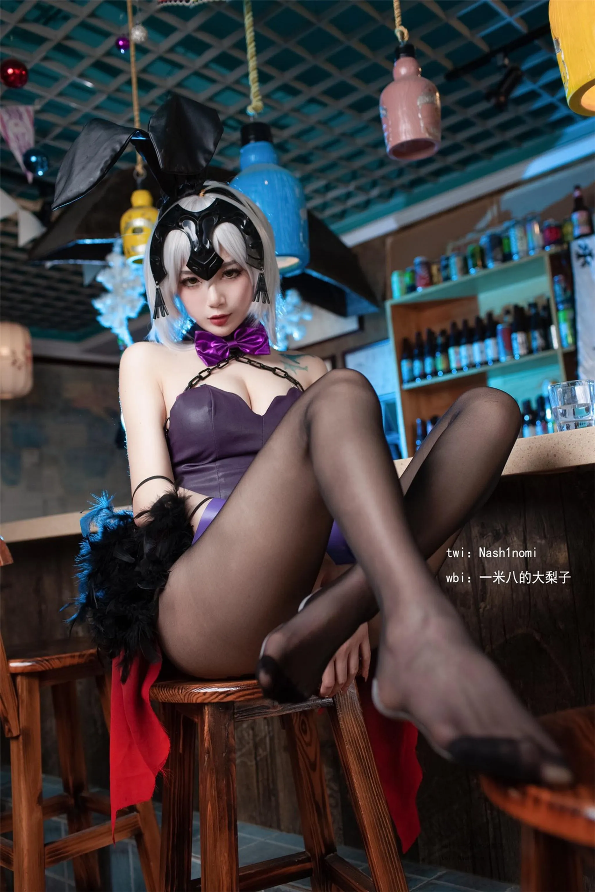 一米八的大梨子 – NO.005 黑贞德·兔女郎 [22P]插图9